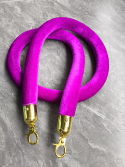 Канат трос оградительный для стойки столбика ограждения фиолетовый