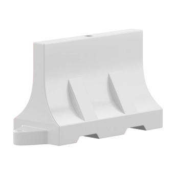 дорожный водоналивной полностью барьер блок ограждение 120*50*75см белый