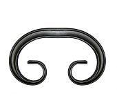 Кованый элемент ковки металлический орнамент Вензель Т15-130-65