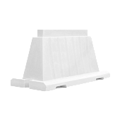 Дорожный вкладывающийся барьер блок 120*50*75см белый Дорожный вкладывающийся барьер блок 120*50*75см белый