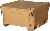 Изотермический контейнер 460 литров 1230х1030х650 с крышкой бежевый