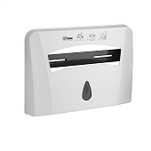 Контейнер для одноразовых сидений на крышку унитаза, пластиковый, БЕЛЫЙ с глазком